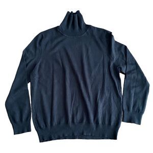 ModCloth Fervour Sweater Turtle Black Alpaca Blend 1X Plus